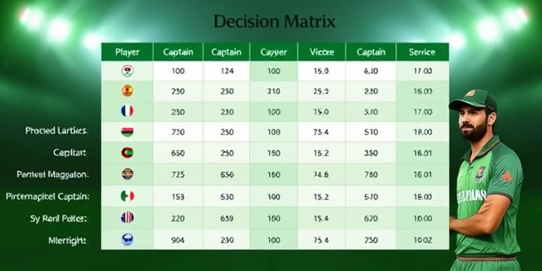 WinBuzz Fun India captain decision matrix